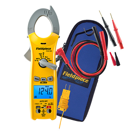 Fieldpiece SC260 400A HVACR Clamp Meter for Testing HVACR Measurements