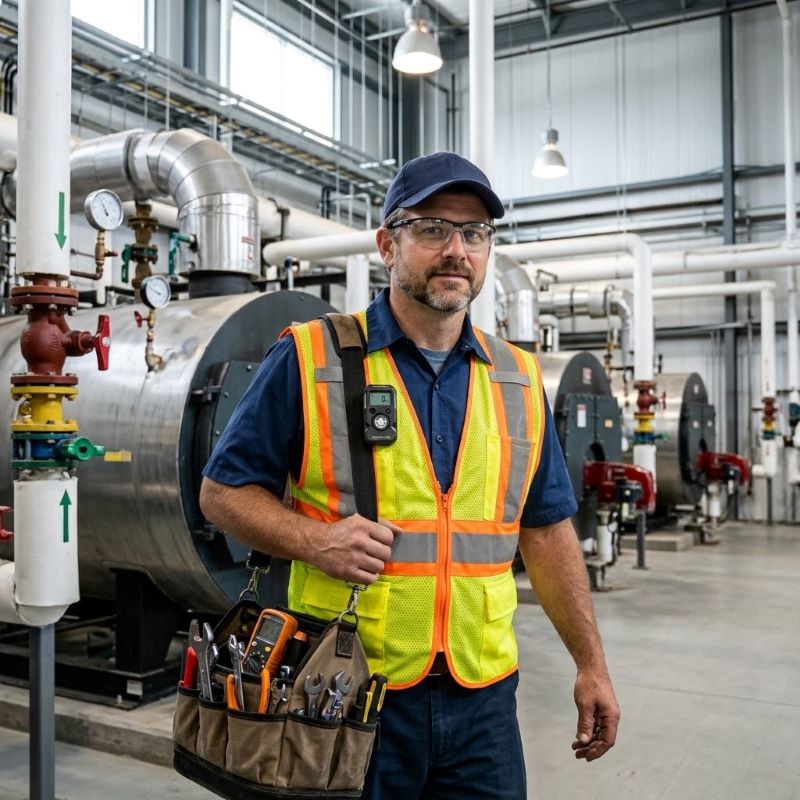 Seitron Be Safe CO monitor boiler room application