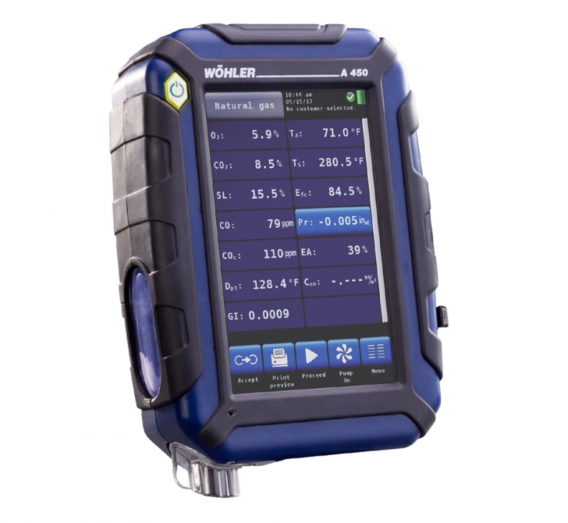 Wohler A 450 Wireless Combustion Analyzer