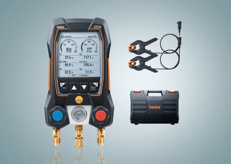 Testo 550s smart digital manifold basic kit
