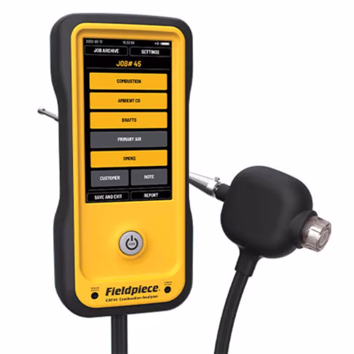 Fieldpiece CAT45 Combustion Analyzer for Residential Boilers and Furnaces